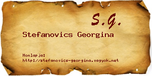 Stefanovics Georgina névjegykártya