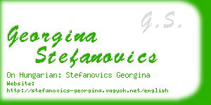 georgina stefanovics business card